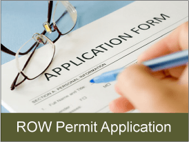 right of way permit application