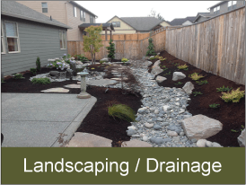 drainage and landscaping