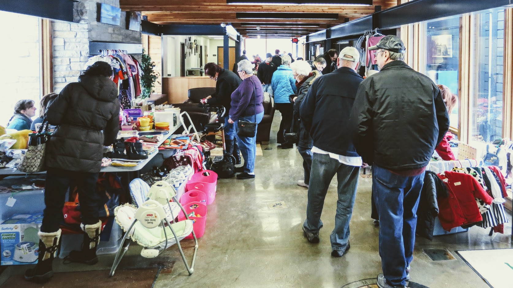 Shoppers Browse Items for Purchase