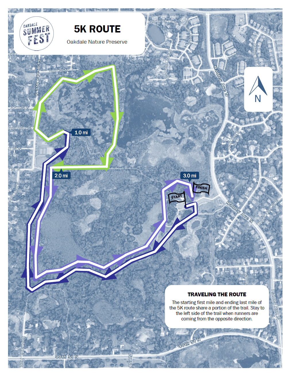 5K Race Map Picture